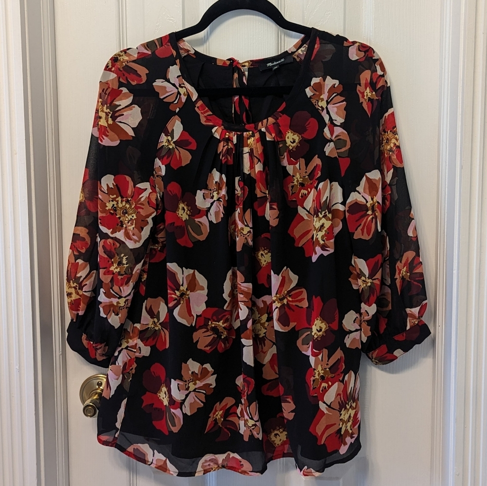 Madewell Floral Blouse